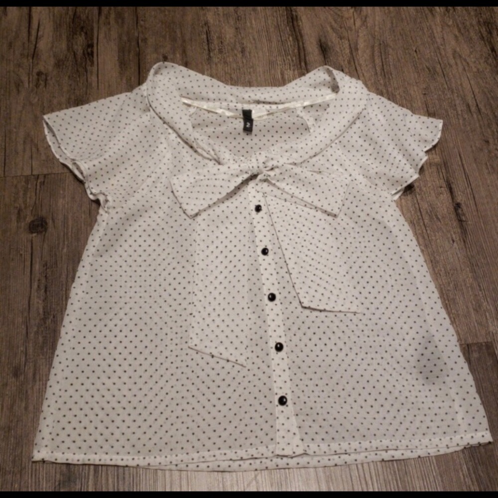 Swiss dot blouse